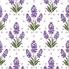 A mesmerizing pattern of delicate purple flowers floating on a pristine white background, creating a mesmerizing visual display