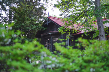 Very old wooden house in Japan.