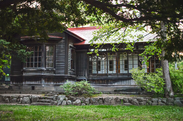 Very old wooden house in Japan.