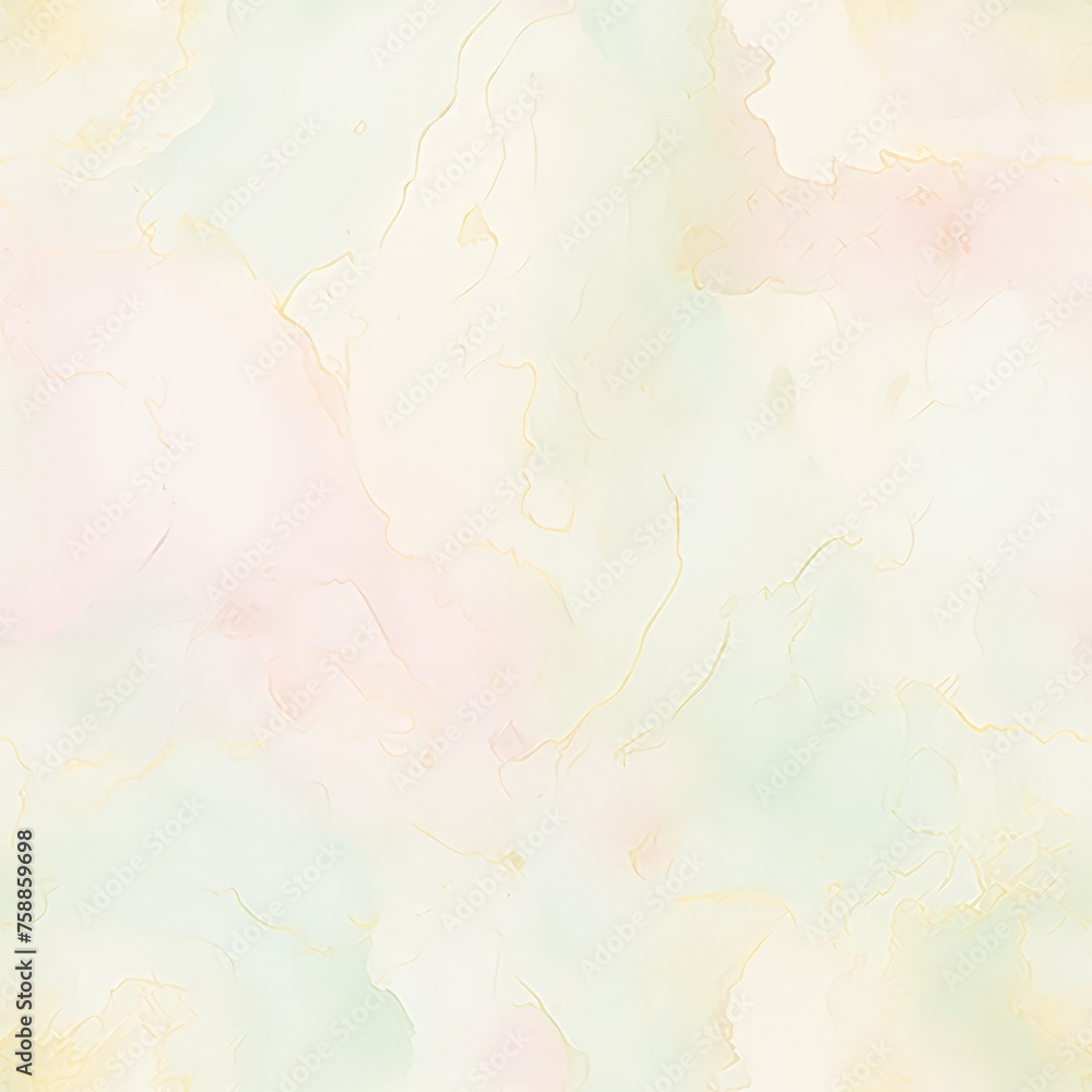 Poster a serene blend of white and yellow petals floating on a light green backdrop, creating a tranquil an