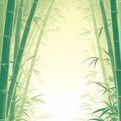 Fototapeta na wymiar Peaceful Bamboo Forest Setting for Calming and Relaxing Images