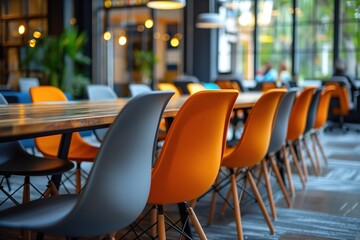 Long Table With Many Chairs