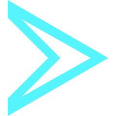 Blue Modern Futuristic Arrow