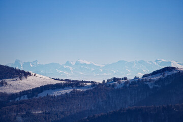 Les Alpes Suisses depuis les Vosges