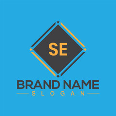 Creative SE square logo design for your business