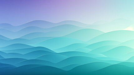 Gradient Blue Waves Abstract Background