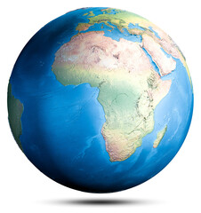 World globe planet map