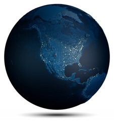 Earth planet globe