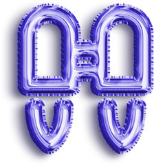 Jetpack Blue Foil Balloon Icon