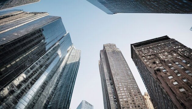 Chicago skyscrapers, bottom up view