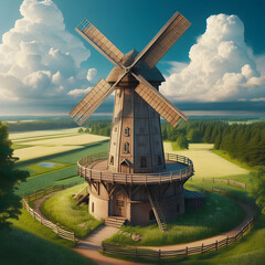 Classic windmill  © Mujeeb