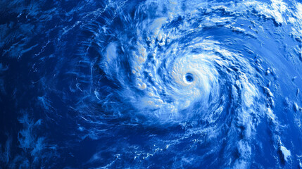 宇宙から撮影した台風 - obrazy, fototapety, plakaty