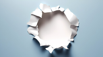 Paper texture with broken hollow center