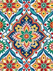 Colorful Traditional Tile Pattern Design