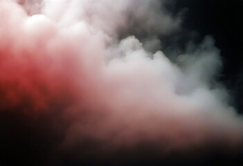 Realistic Drifting Smoke Clouds Fog Overlay on background red light motion Stock Footage stock video