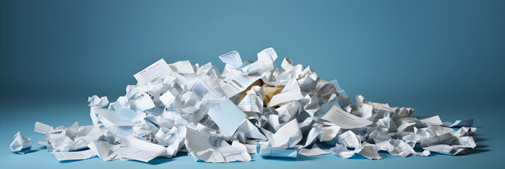 Crumpled Direct Mail Paper - A Symbol of Disposable Advertising Strategies in the Digital Age