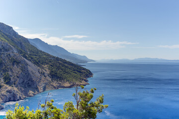 Obraz premium Seascape. Croatia Adriatic sea. Selective focus