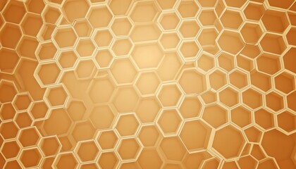 Beige honeycomb abstract background