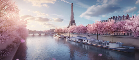 Spring in Paris - obrazy, fototapety, plakaty