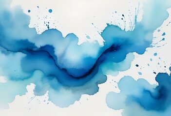 gradatiom, cobart blue, artwork, watercolor, watercolor style, fluid colors, dreamy washes. Generative AI.	
