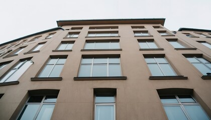 Low-angle shot of a building in Berlin, Germany - obrazy, fototapety, plakaty