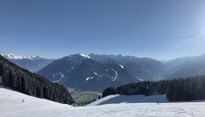 Fototapeta na wymiar Skigebiet Zettersfeld, Lienz, Austria