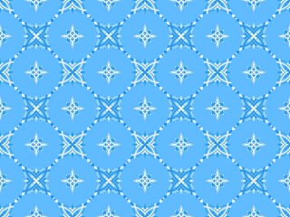 Fototapeta premium asian ikat seamless pattern traditional design illustration for background carpet clothing and home decoration 