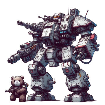 Giant combat robot, mecha, heavy robot