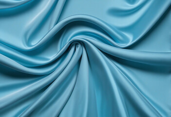 Blue Cloth-like Glossy Backgrounds - obrazy, fototapety, plakaty