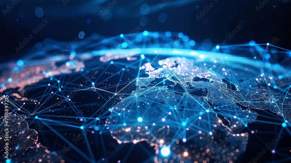 Poster transforming communication networks globally.