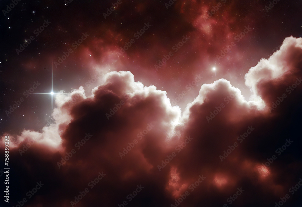 Poster deep red nebula animation. dark maroon cloudy sky. stock videored backgrounds textured abstract smok