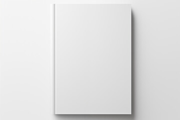Blank A4 brochure or book, pad mockup on grey background