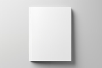 Blank empty A4 brochure or book, pad mockup on grey background