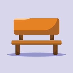 Bench icon. Subtable to place on park outdoor, etc.	