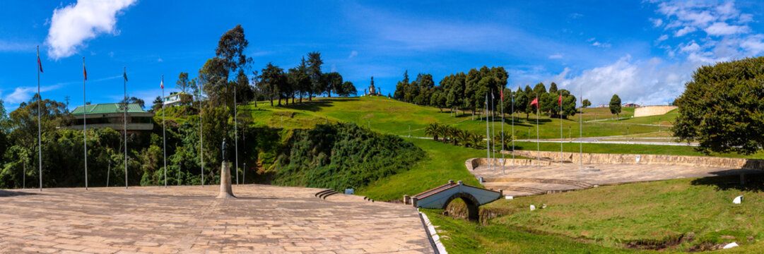 Boyaca bridge (Puente de Boyacá) over the Teatinos river near Tunja, Boyaca department, Colombia