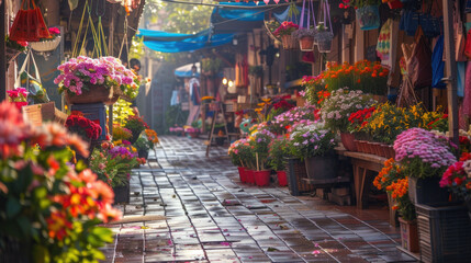 Flower Market Morning