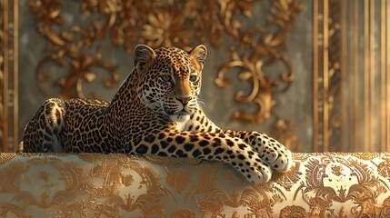 Leopard and Lace Pattern 8K Realistic Lighting
