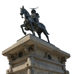 The equestrian statue of Date Masamune is a symbol of Sendai City, Miyagi Prefecture.