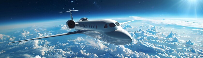 Advanced avionics for space tourism crafts - obrazy, fototapety, plakaty