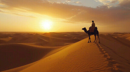 Fototapeta na wymiar Sahara Desert Trek