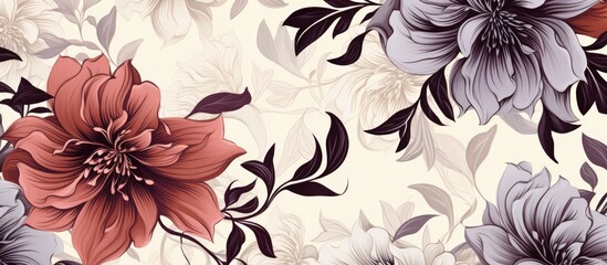 Floral pattern design inspired by nature for various uses