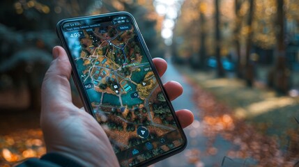A gaming company developing an AR navigation-based game