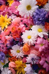 Colorful Floral Diversity: A Fresh and Vibrant Collection of Blooming Flowers at a Local Market © Ophelia