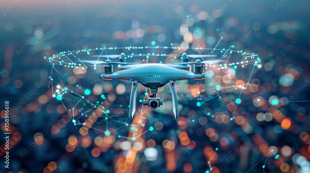 Aufkleber a security and surveillance system employing drones and robotics