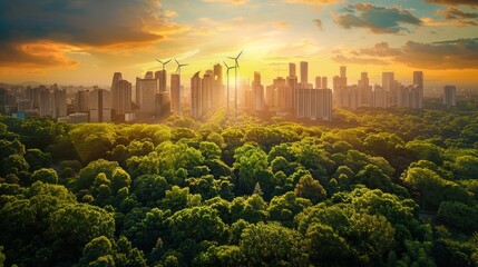 A smart city initiative focusing on renewable energy integration and sustainability