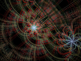 Imaginatory fractal abstract background Image