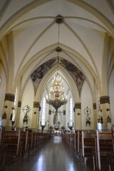 Fototapeta na wymiar Interior da igreja de Bento Gonçalves