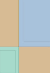 Geometric abstract background with shadow paper cut layers