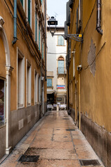 Fototapeta premium scenery on the systreets of verona, italy