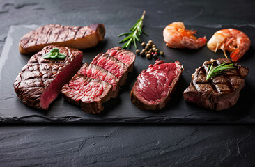 고급스럽게 연출된 소고기